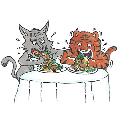 Lang thôn hổ yến (狼吞虎咽)