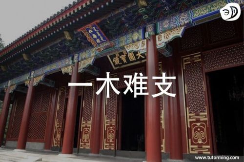 Nhất mộc nan chi (一木难支)