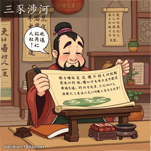 Tam thỉ thiệp hà (三豕涉河)