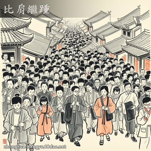Bỉ kiên kế chủng (比肩继踵)