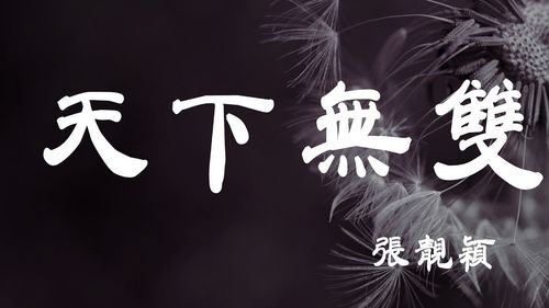 Thiên hạ vô song (天下无双)