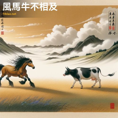 Phong mã ngưu bất tương cập (风马牛不相及)