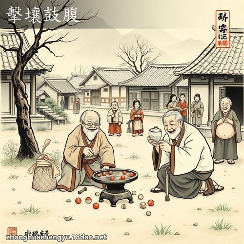 Kích nhưỡng cổ phúc (击壤鼓腹)