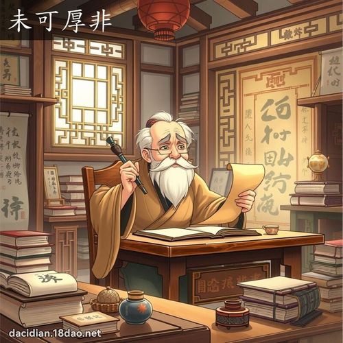 Vị khả hậu phi (未可厚非)