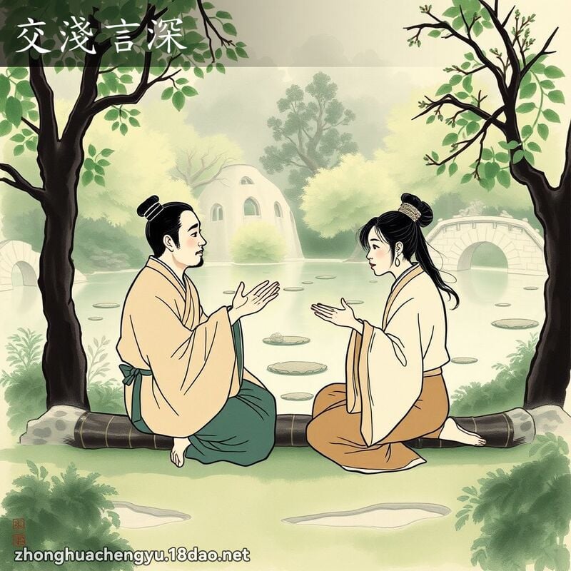 Giao thiển ngôn thâm (交浅言深)