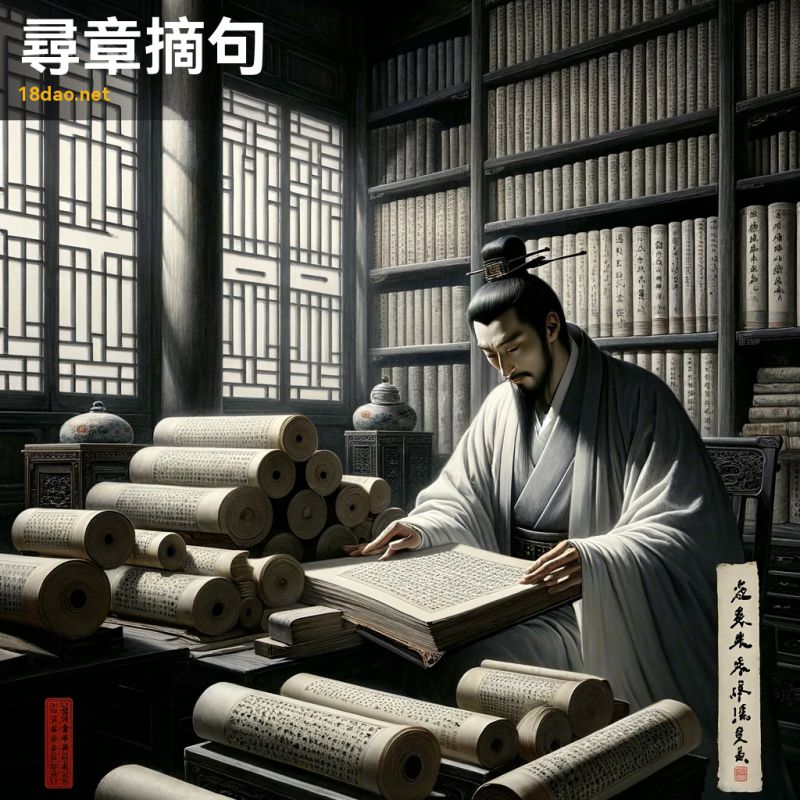 Tầm chương trích cú (寻章摘句)