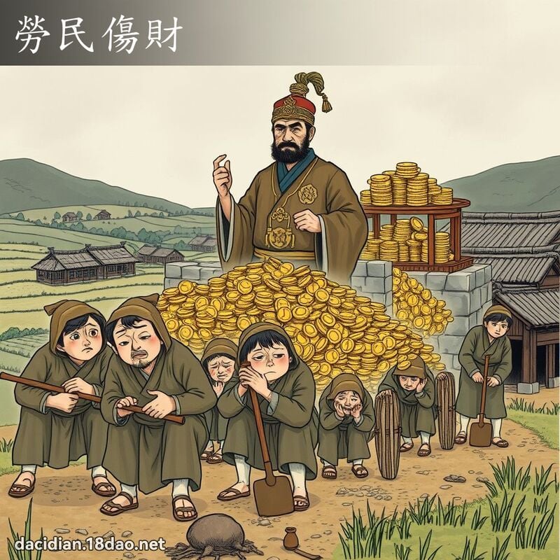 Lao dân thương tài (劳民伤财)