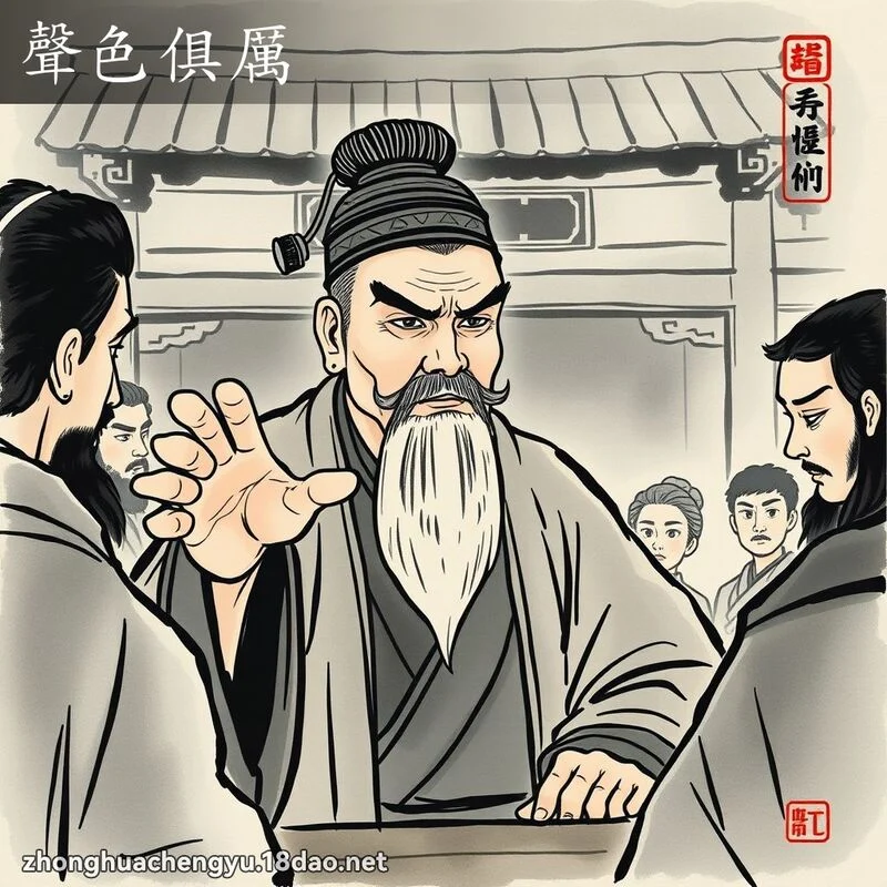 Thanh sắc câu lệ (声色俱厉)