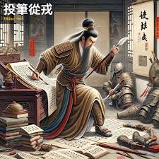 Đầu bút tòng nhung (投笔从戎)