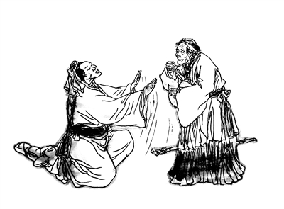 Bá Du khấp trượng (伯俞泣杖)