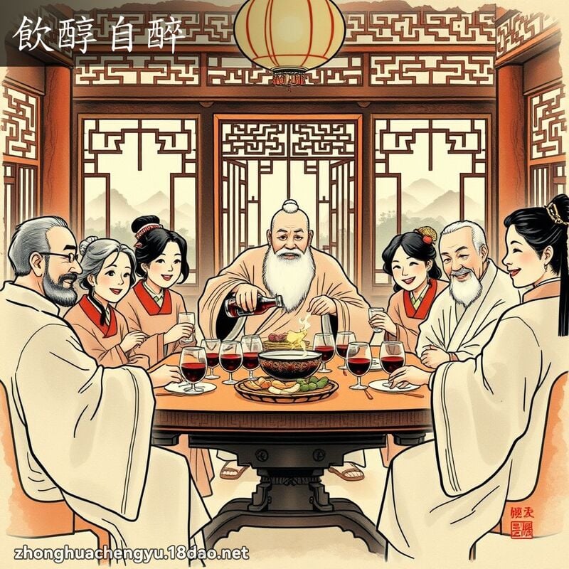 Ẩm thuần tự túy (饮醇自醉)