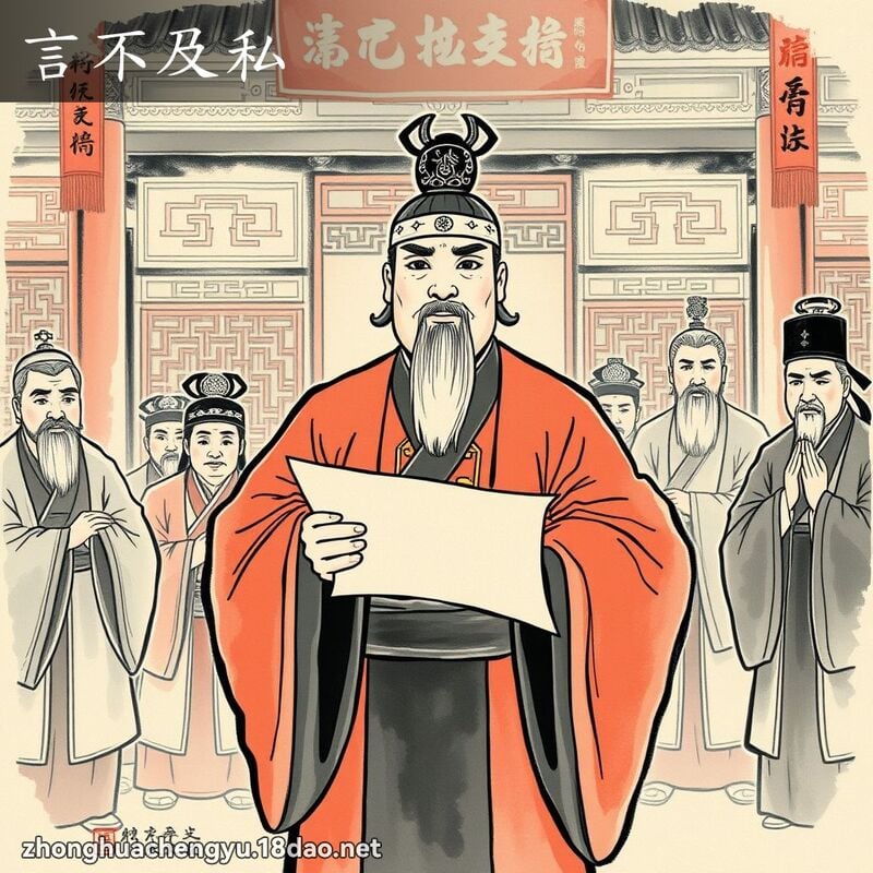 Ngôn bất cập tư (言不及私)