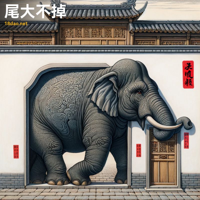 Vĩ đại bất điệu (尾大不掉)