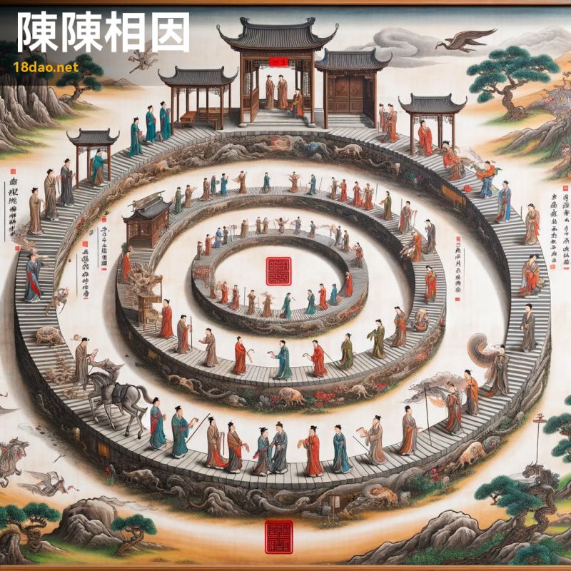 Trần trần tương nhân (陈陈相因)
