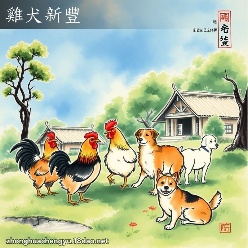 Kê khuyển Tân Phong (鸡犬新丰)