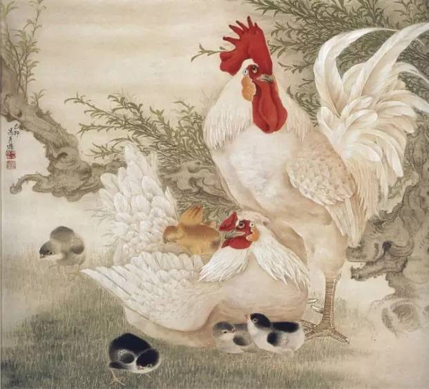 Kê vụ tranh thực (鸡鹜争食)