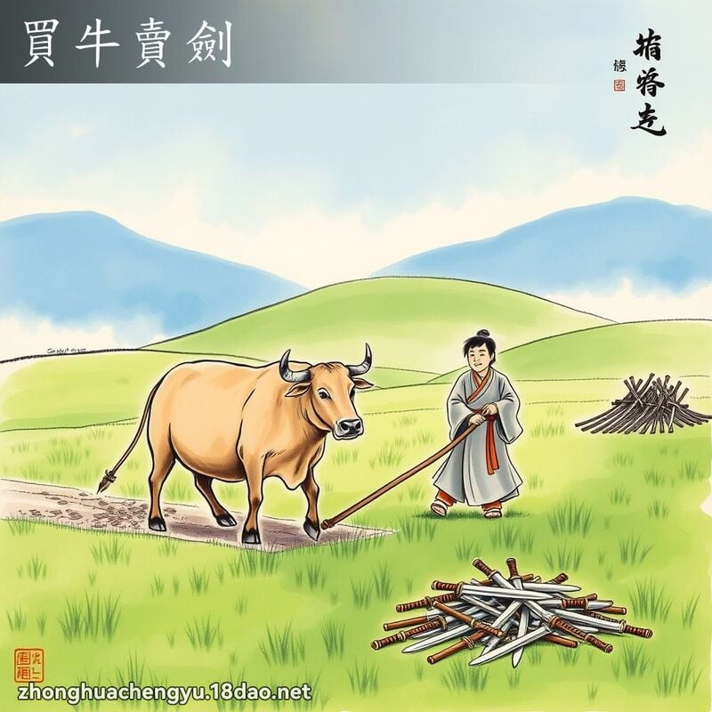 Mại kiếm mãi ngưu (卖剑买牛)