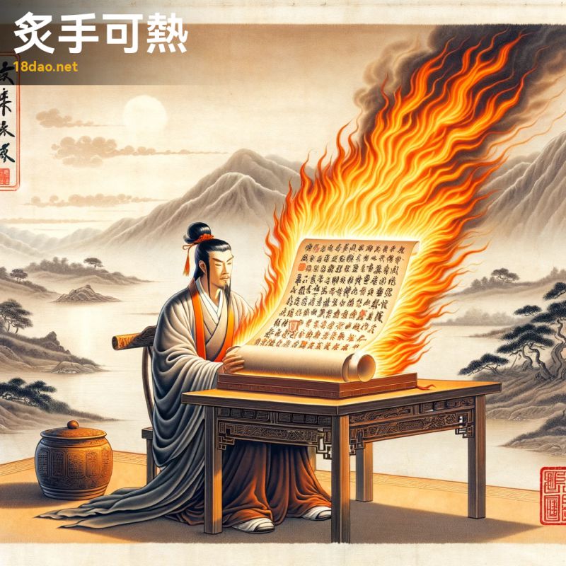 Chích thủ khả nhiệt (炙手可热)