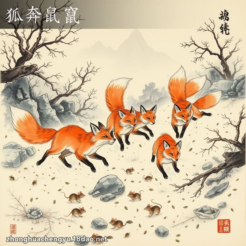 Hồ bôn thử soán (狐奔鼠窜)