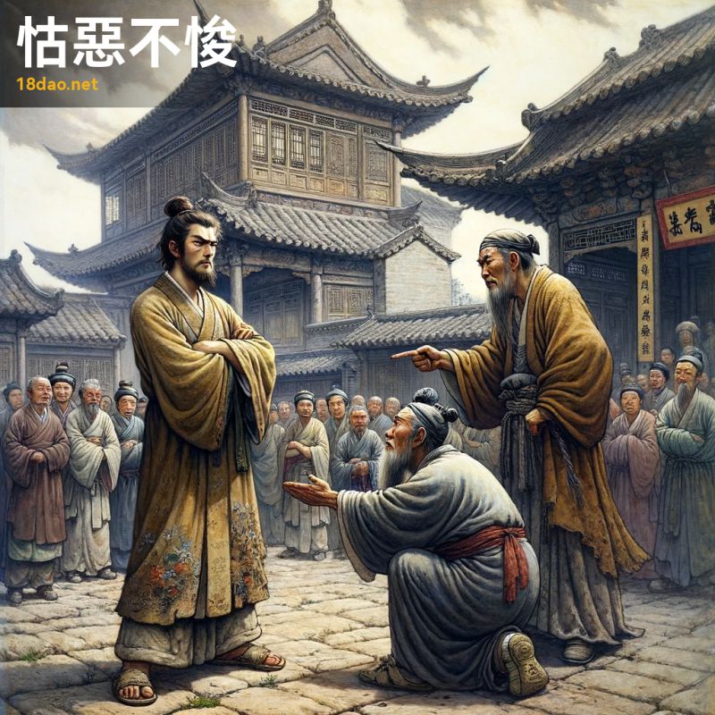Hỗ ác bất quyên (怙恶不悛)