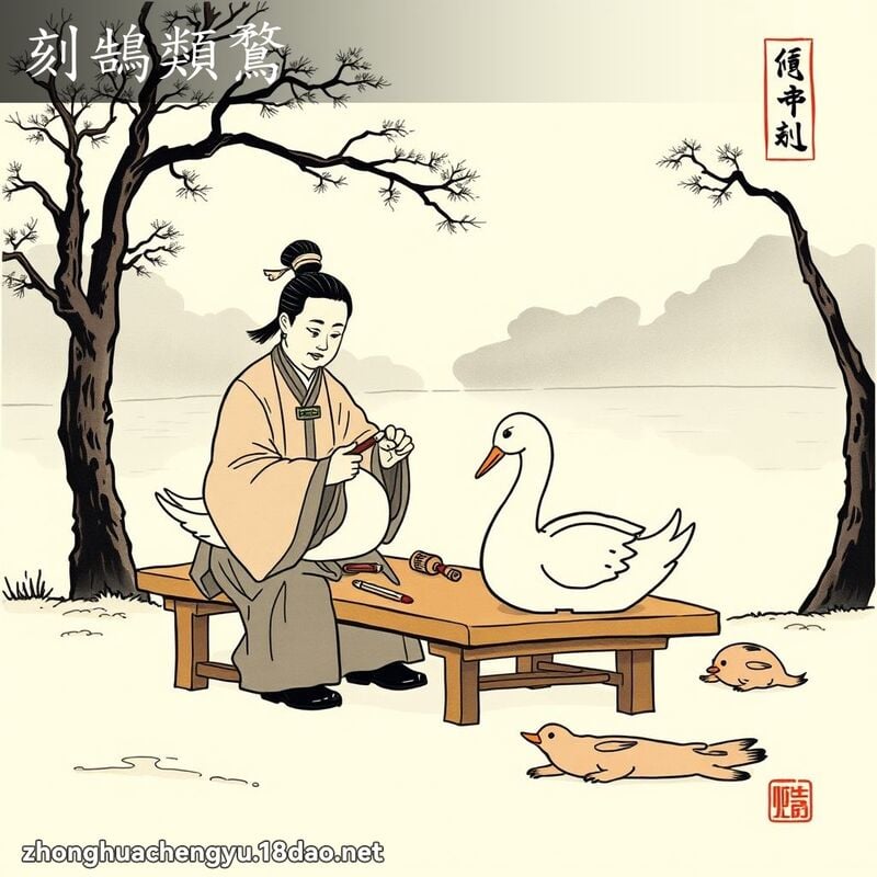 Khắc hồ loại vụ (刻鹄类鹜)