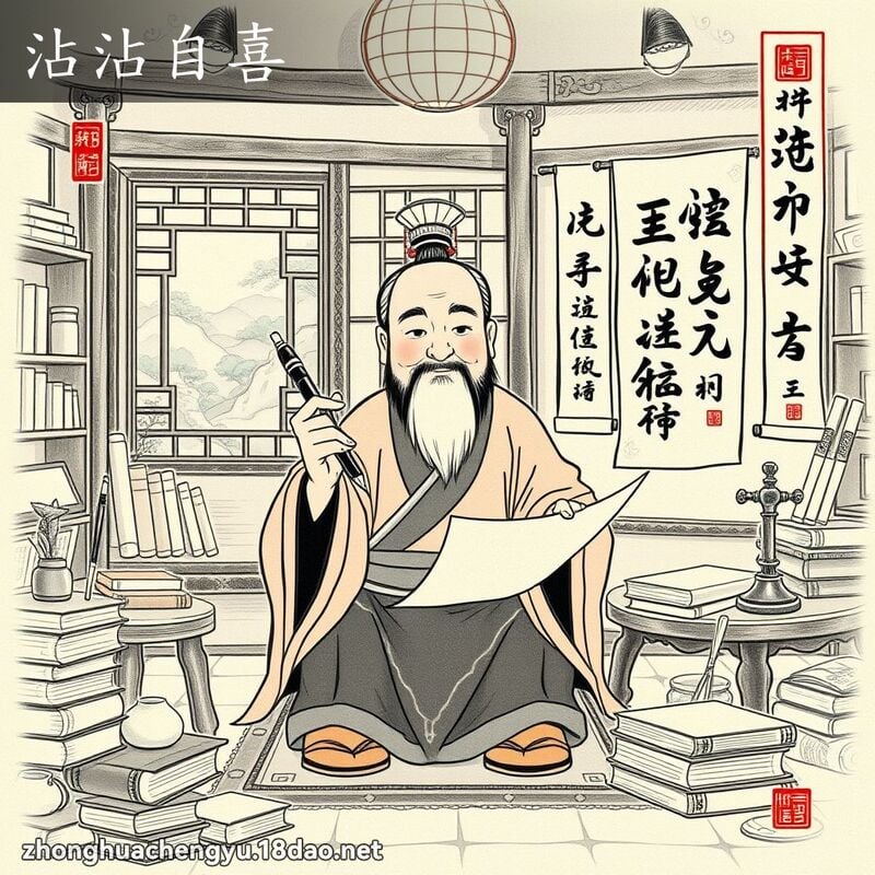 Điếp điếp tự hỉ (沾沾自喜)