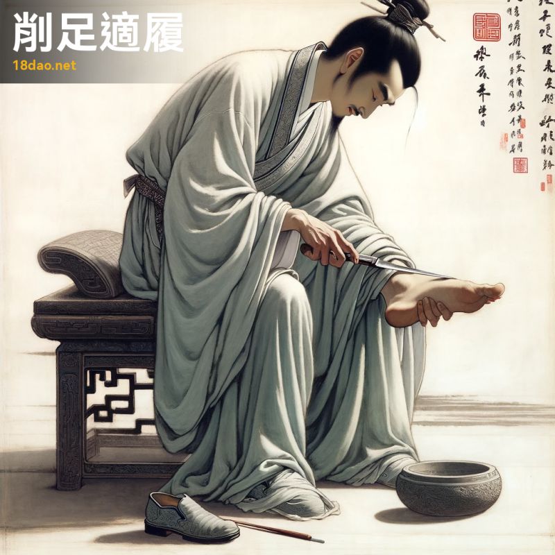 Tước túc thích lí (削足适履)