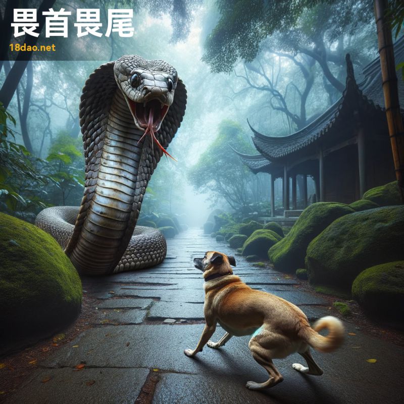 Úy thủ úy vĩ (畏首畏尾)