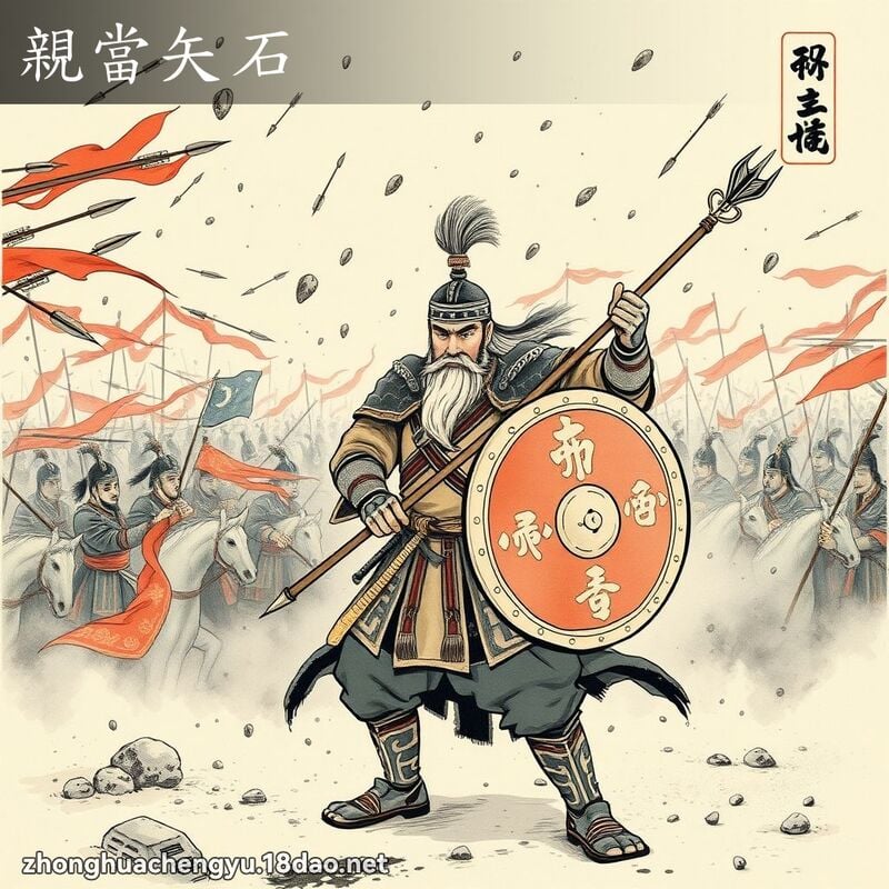 Thân đương thỉ thạch (亲当矢石)