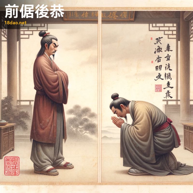Tiền cự hậu cung (前倨后恭)