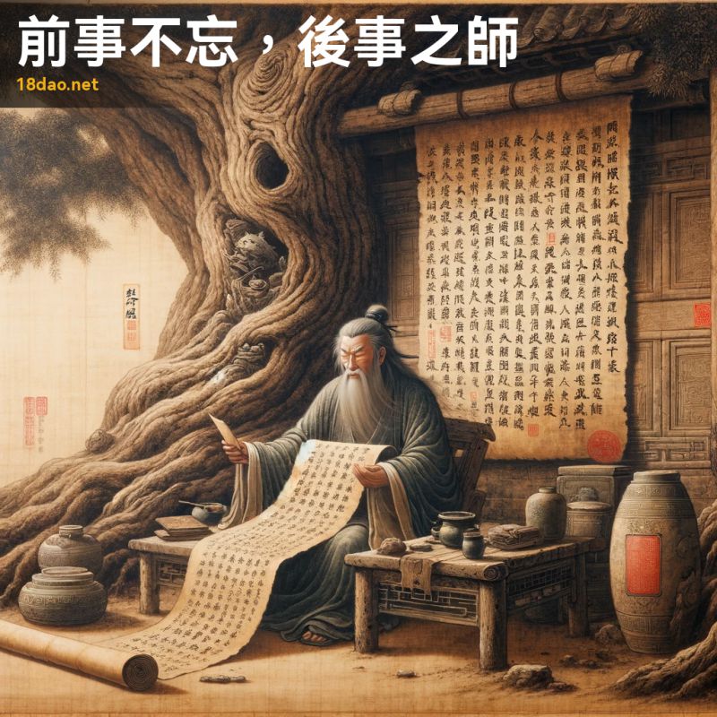 Tiền sự bất vong, hậu sự chi sư (前事不忘，后事之师)