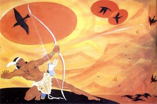 Nghệ xạ cửu nhật (羿射九日)