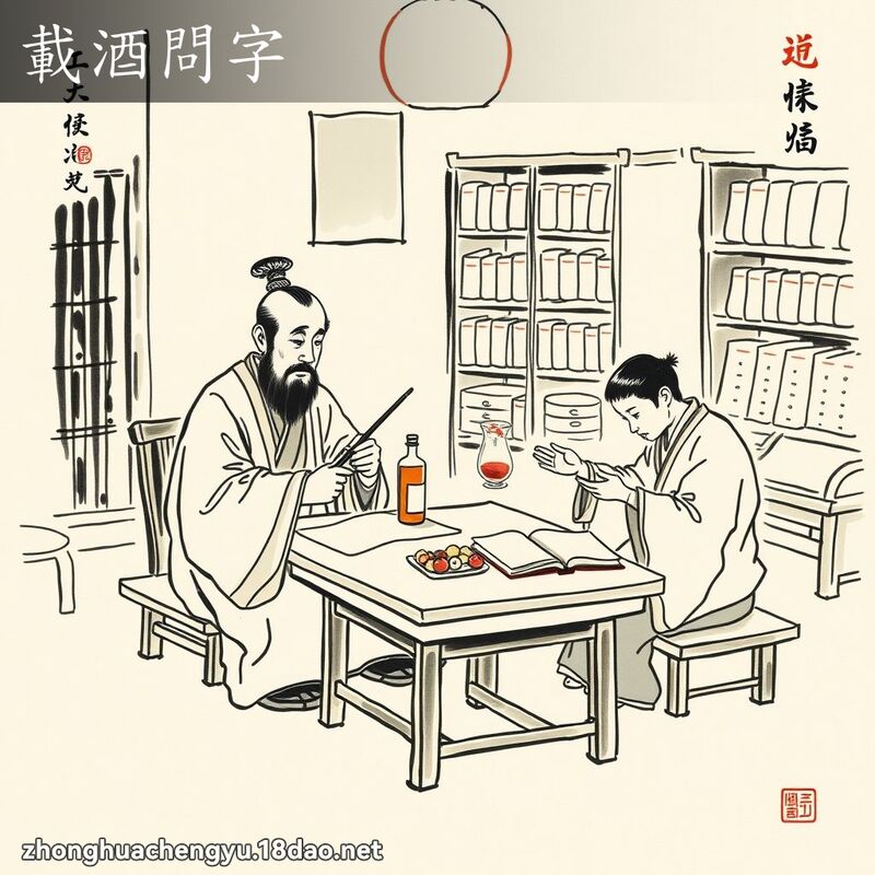 Tải tửu vấn tự (载酒问字)