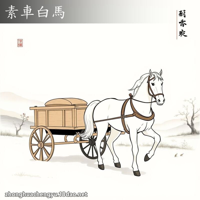 Tố xa bạch mã (素车白马)