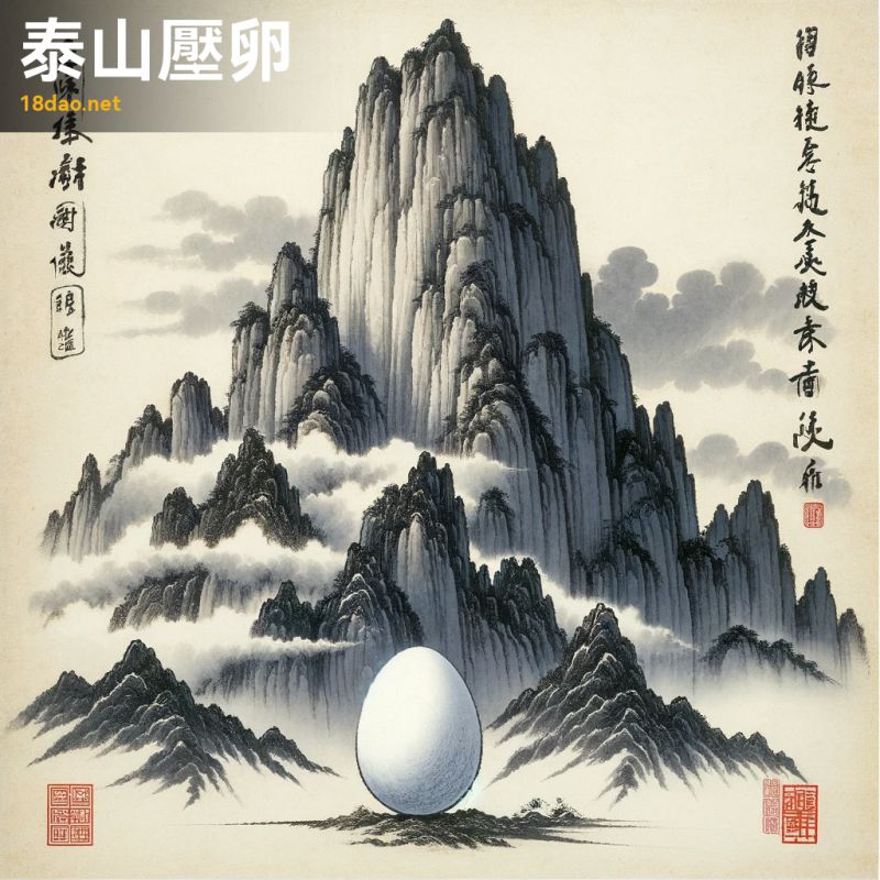 Thái Sơn áp noãn (泰山压卵)