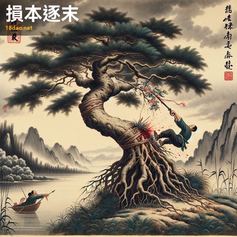 Tổn bản trục mạt (损本逐末)