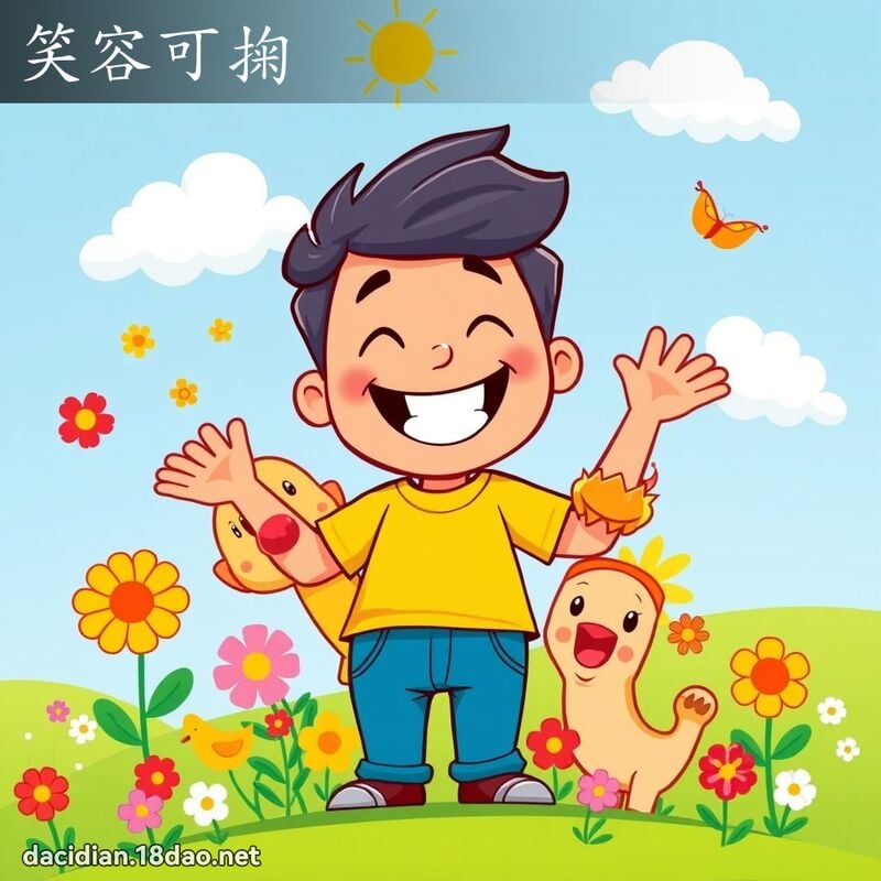 Tiếu dung khả cúc (笑容可掬)