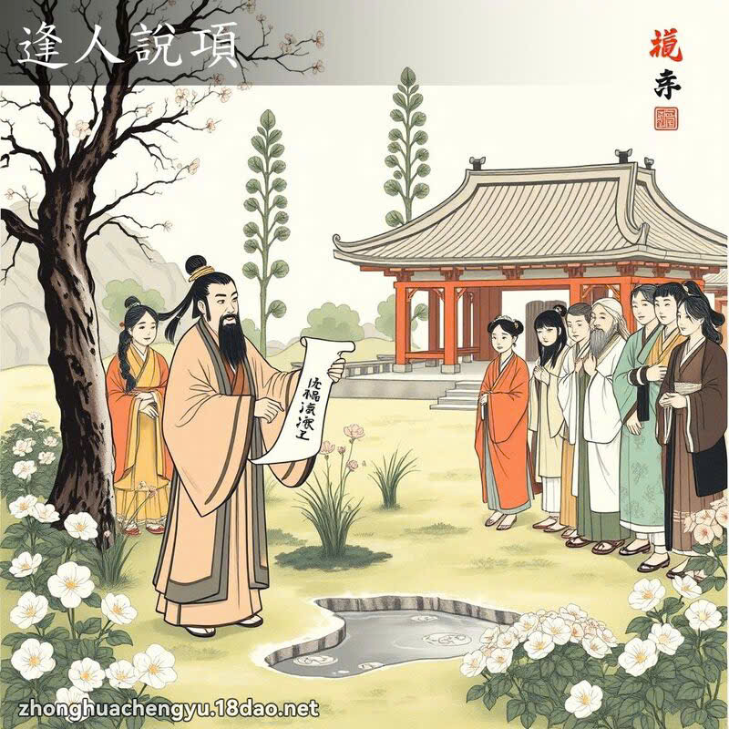 Phùng nhân thuyết hạng (逢人说项)