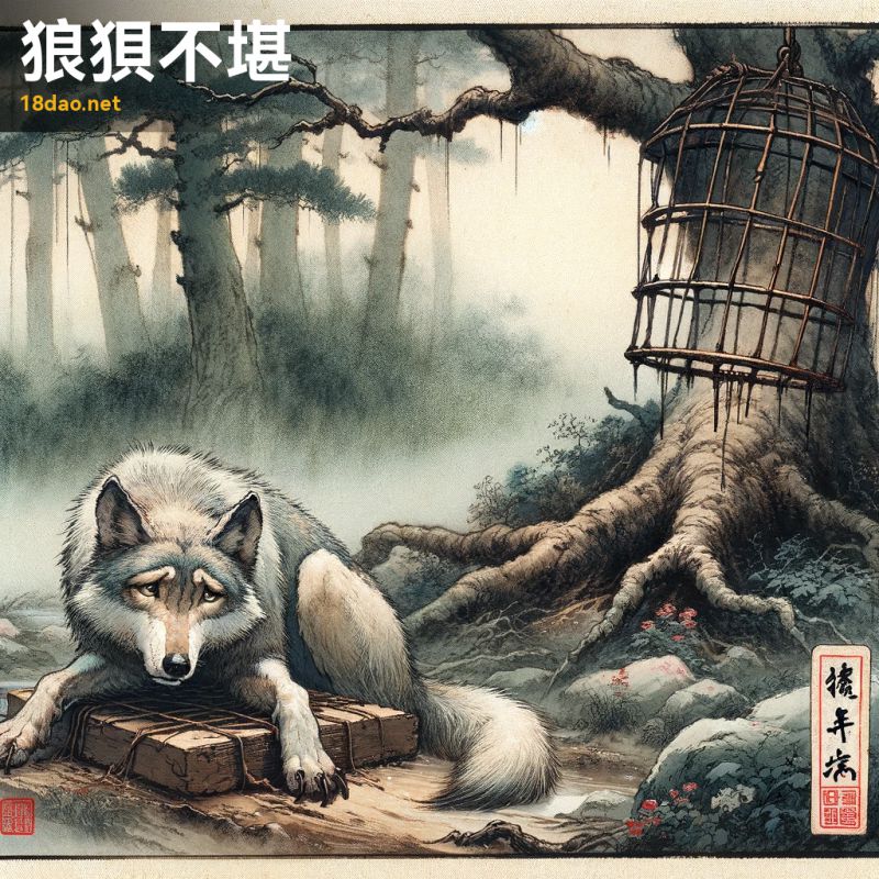 Lang bái bất kham (狼狈不堪)