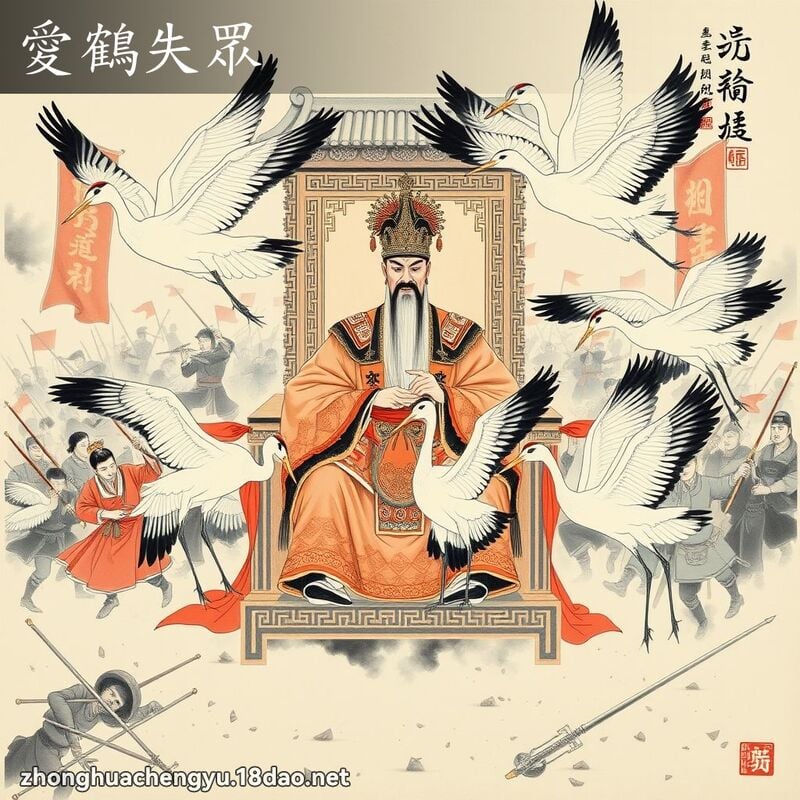 Ái hạc thất chúng (爱鹤失众)