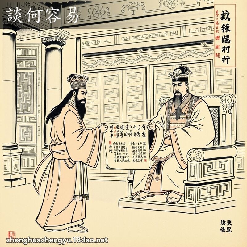 Đàm hà dung dị (谈何容易)