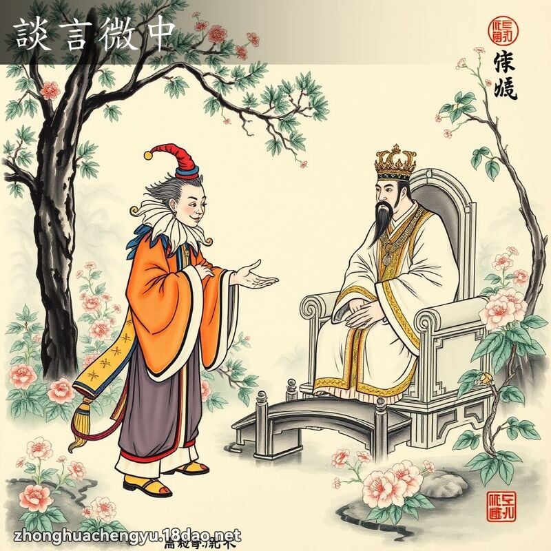 Đàm ngôn vi trúng (谈言微中)