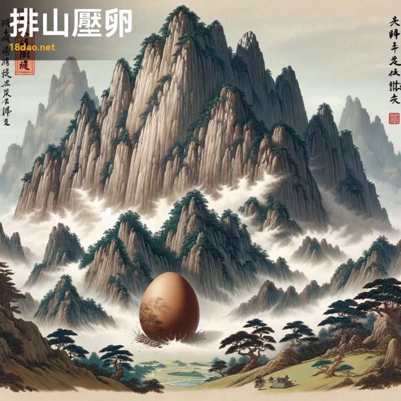 Bài sơn áp noãn (排山压卵)