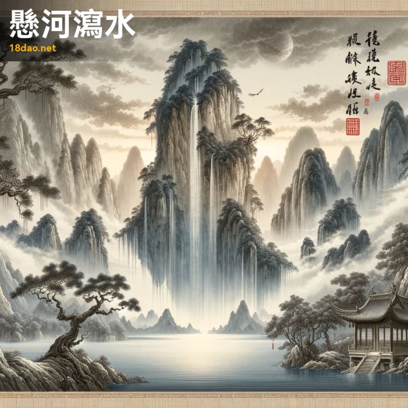 Huyền hà tiết thủy (悬河泻水)