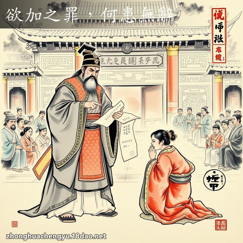 Dục gia chi tội, hà hoạn vô từ (欲加之罪，何患无辞)
