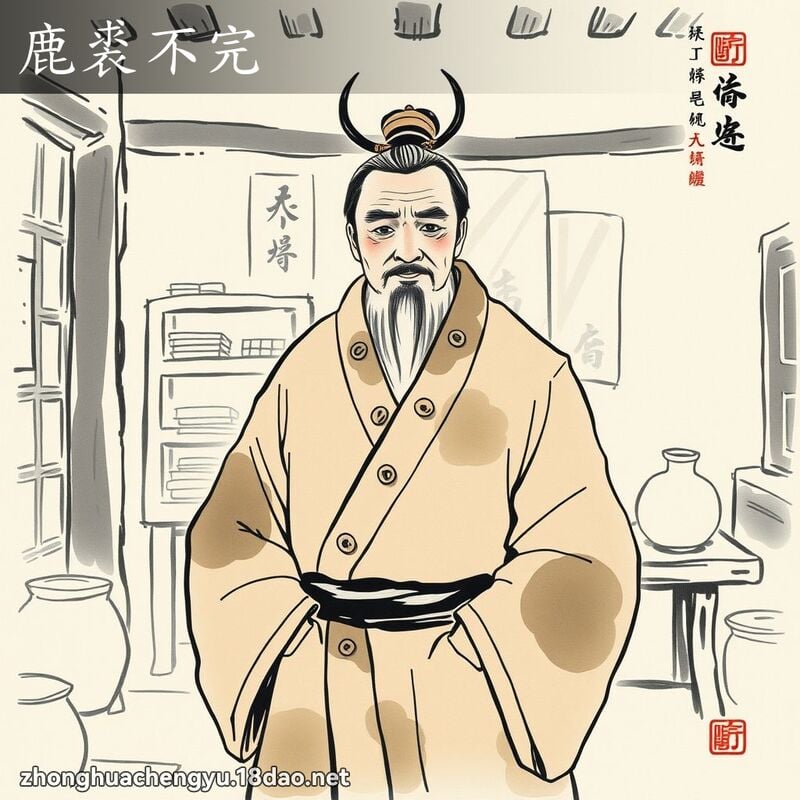Lộc cừu bất hoàn (鹿裘不完)