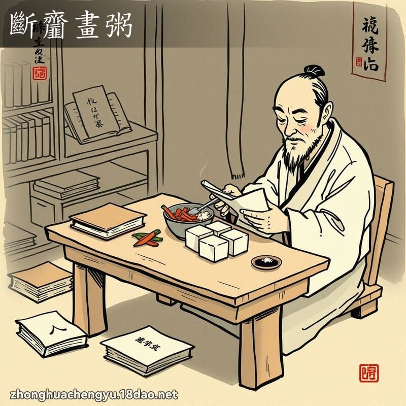 Đoạn tê họa chúc (断齑画粥)