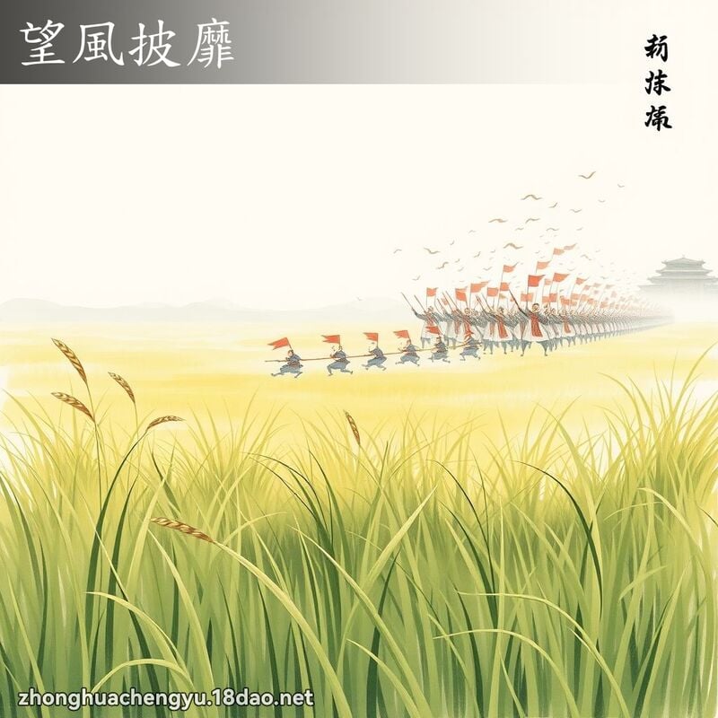 Vọng phong phi mĩ (望风披靡)