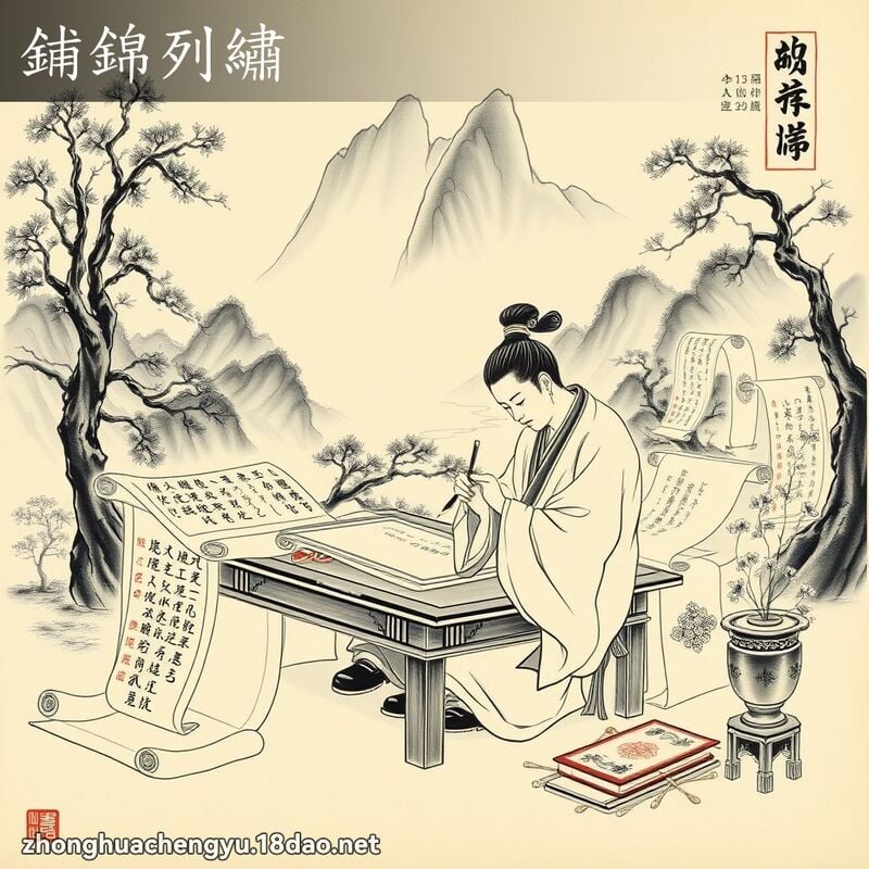 Phô cẩm liệt tú (铺锦列绣)