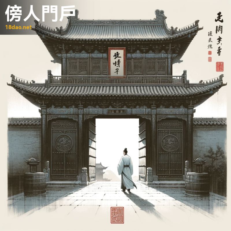 Bàng nhân môn hộ (傍人門戶)